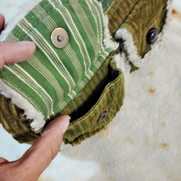 Vintage Y2K American Eagle Whimsygoth Boho Corduroy Mini Shoulder Bag - Picture 3 of 9